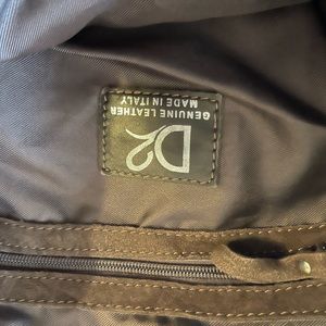 D2 fringe leather bag